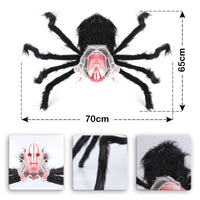 1 x Brand New Gxhong Giant Spider, Halloween Spider Decorations Giant Hairy Spider Scary Fake Large Spider for Decorations, for Inside Outside Yard, Garden, 60 70cm - RRP €10.78