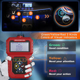 1 x RAW Customer Returns OBD2 diagnostic scanner, iKiKin portable scanner diagnostic engine error code reader I M Ready DTC search, suitable for OBD II EOBD protocol vehicles since 1996 red  - RRP €28.22