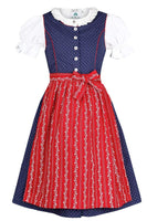 1 x RAW Customer Returns Isar-Trachten Girls Dirndl with Blouse Marine, BLUE Marine , 164 - RRP €55.95