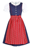 1 x RAW Customer Returns Isar-Trachten Girls Dirndl with Blouse Marine, BLUE Marine , 158 - RRP €56.17