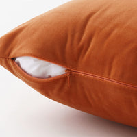 1 x RAW Customer Returns MIULEE Set of 4 Velvet Cushion Covers Decorative Pillowcase Comfortable Smooth Soft Decoration Accessory Home Living Room Bedroom Office for Sofa Orange 45X45CM - RRP €25.49