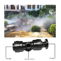 12 x Brand New Furnrubden spray mist for patio, water atomizer spray mist, nebulizer, water spray nozzle made of brass, Slip-Lok mist system nozzle, garden irrigation system - RRP €147.36