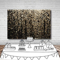 1 x RAW Customer Returns LYWYGG 7x5FT Gold and Black Bokeh Spots Photography Backdrop Abstract Backdrop for Selfie Birthday Party Pictures Vintage Astract Glitter Dot Studio Props Photography Backdrop CP-215 - RRP €17.99