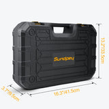 1 x RAW Customer Returns Sundpey 300PCS Complete Tool Box - Mechanics Work Tool Set Portable Tool Case with Screwdrivers Ratchet Pliers Daily Repairs Home Office Yellow - RRP €59.99