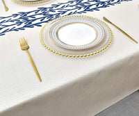 1 x RAW Customer Returns Plenmor Oilcloth tablecloth, plastic tablecloth, weatherproof, wax tablecloth, table cloth, waterproof oilcloth tablecloth, rectangular for kitchens, parties, outdoor tablecloth 0-Rattan, 137 x 185 cm  - RRP €21.55