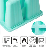 1 x RAW Customer Returns Ice Cream Molds Popsicles, 10 Cavities Non-Stick Ice Cream Molds, Silicone Ice Cream Molds with Silicone Funnel and Cleaning Brush DIY Popsicle, BPA-Free, Blue - RRP €17.8