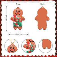 1 x Brand New Qpout 16pcs Gingerbread Man Ornaments for Christmas Tree Assorted Plastic Gingerbread Figurines Ornaments, Tiny Hanging Charms Figure Decoration Ginger Man with Strings Christmas Tree Decorations - RRP €20.4