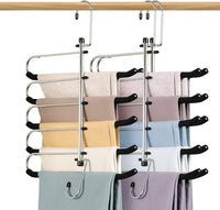 7 x Brand New Clothes Hangers Space Saving Trouser Hangers 3 Pack  - RRP €181.93