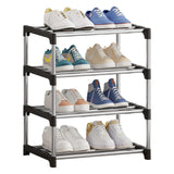 1 x RAW Customer Returns NIAWECAN Small Stackable Shoe Rack, 4 Tier Shoe Storage Lightweight Shoe Rack Storage Narrow Shoe Organizer Stable for Closet, Entryway, Hallway - RRP €20.48