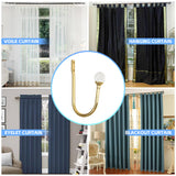 9 x Brand New Curtain hold back, gold - RRP €125.91