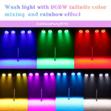 1 x RAW Customer Returns DELIBANG LED Par Spotlight 200W 18 LED Stage Light Spotlight Disco Light Party Light, 8CH Par LED Light RGBW DMX Strobe Sound Active Mode Lighting DJ Light Effect for Show Bar KTV Party Halloween - RRP €64.99