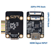 1 x RAW Customer Returns GeeekPi HDMI to CSI-2 Adapter Board for Raspberry Pi 5, Support HDMI Input Up to 1080p 30fps, Compatible with Raspberry Pi 4B 3B 3B Pi Zero Zero W Zero 2 W - RRP €29.99