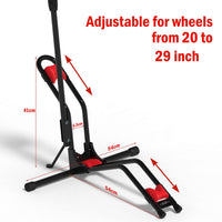 1 x RAW Customer Returns Stryser Floor Bicycle Stand Vertical Parking 3 support points  - RRP €59.99