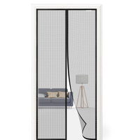 1 x RAW Customer Returns Magnetic Fly Screen Door 90x210cm, Latest Models, Balcony Fly Screen Without Drilling, Suitable for French Windows. Black - RRP €21.01