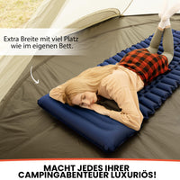 1 x RAW Customer Returns HIKENTURE Camping Sleeping Mat Ultralight with Pump Bag - 71cm Wide - Inflatable Sleeping Mat Small Pack Size - Camping Mattress Sleeping Mats Outdoor Sleeping Mat-A1 - RRP €35.28