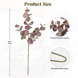 1 x RAW Customer Returns 5PCS Artificial Eucalyptus Branch Artificial Decorative Branches, Brown Eucalyptus Leaves Artificial Plant Like Real Decorative Plants for Wedding, Table Centerpiece, Flower Arrangement, Home Decoration - RRP €20.16