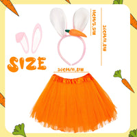 1 x RAW Customer Returns Syhood Easter Bunny Rabbit Costume with Ear Headband Tutu Outfit Set Animal Rabbit Ears Costume for 2-8 Years Old Kids Toddler Baby Party Decoration - RRP €9.56