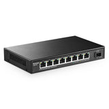 1 x RAW Customer Returns MokerLink 8 Port 2.5G Ethernet Switch with 10G SFP, 8 x 2.5G Base-T Ports Compatible with 10 100 1000Mbps, Metal Unmanaged Fanless Network Switch - RRP €80.12