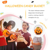 3 x Brand New Beavorty Pumpkin Bucket Halloween Pumpkin Trick Treat Bucket 20 Orange Halloween Candy Buckets with Handle for Supplies - RRP €66.87