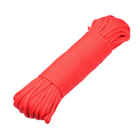 1 x RAW Customer Returns DonDon 30 Meters Nylon Rope Paracord Rope Survival Rope for Outdoor Activities, for Camping and for Crafts 4 mm - 7 Strands Red - RRP €13.24