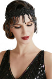 1 x RAW Customer Returns BABEYOND 1920s Flapper Headpiece 20s Accessories Gatsby Accessories Women s Vintage Hair Accessory - RRP €17.14