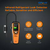 1 x RAW Customer Returns Elitech ILD-200 Infrared Refrigerant Gas Leak Detector, HVAC Leak Detector for Refrigeration System with 10 Year Sensor Life - RRP €205.42