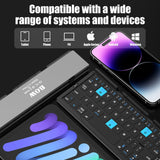 1 x RAW Customer Returns Sikai Foldable Bluetooth Keyboard, Compact Folding Keyboard English Layout Keyboard, Mini Foldable Wireless Keyboard for Tablet PC, Rechargeable Portable Keyboard for Smartphone iPad - RRP €59.99