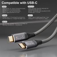 1 x RAW Customer Returns CAKOBLE usb c cable 3 meters, usb c cable 3.2, 20 Gbps, 100W USB C Cable Fast Charging, usb c video cable 4k 60Hz Transmission for Laptops, Mobile Phones, usb c devices 3m - RRP €20.64