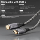 1 x RAW Customer Returns CAKOBLE USB C cable to USB C 2M, USB 3.2 Gen2 2 Type C charging cable, 20 Gbps data transfer, 100W 20V 5A fast charging cable, 4K 60Hz video transmission for laptop, mobile phone, monitor, devices - RRP €17.7