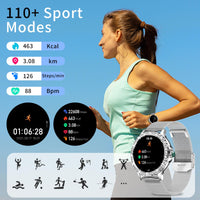 1 x RAW Customer Returns Fitonus Smartwatch Women with Phone Function 1.3 HD Touchscreen, IP68 Fitness Watch with Menstrual Cycle, 110 Sports, Heart Rate, Sleep Monitor, Smart Watch for iOS Android Women Gift - RRP €43.07