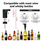 1 x RAW Customer Returns Redsack Electric Wine Decanter Aerator Dispenser Pourer Whiskey Liquor Pump Funny Unique Birthday Gift Men Women Mom Dad Boss Brother Husband Black  - RRP €78.88