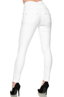 1 x RAW Customer Returns Elara Women s Jeans Stretch Skinny High Waist Chunkyrayan EL60-9 White-42 XL  - RRP €28.43