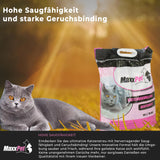 1 x Brand New MaxxPet Cat Litter - Baby Powder Fragrance - 16 liters - Aromatic Cat Litter - Low Grain Sand - Coarse - RRP €29.99