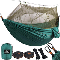 1 x RAW Customer Returns NatureFun Ultralight Mosquito Net Camping Hammock 300 X 200 cm 300kg load capacity, Breathable, quick-drying parachute nylon Included 2 x premium snap hooks 4 x nylon slings - RRP €29.99