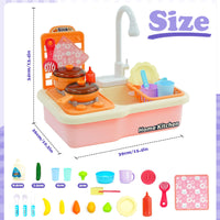 2 x Brand New Toy kitchen sink set pink  - RRP €63.18