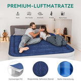 1 x RAW Customer Returns YITAHOME Inflatable Mattress with Built-in Electric Pump, Double Inflatable Mattress, Wave White Blue  - RRP €79.9