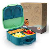 2 x RAW Customer Returns JOOKI Lunch Box with Compartments for Kids - BPA Free, Divided, 1400ml, Easy to Clean, Ideal Lunch Box for School, Travel, Kindergarten Green  - RRP €40.12