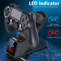 1 x RAW Customer Returns OIVO PS4 Controller Charging Station, Controller Charging Station Charger with 1.8-hour charging chip, PS4 Charger Docking Station for Sony Playstation 4 PS4 Pro PS4 Slim Controller - RRP €17.99