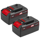 1 x RAW Customer Returns LabTEC 2 Packs 18V 5500Ah Li-Ion Replacement Battery for Einhell X-ChangeH Power Tool, Compatible with All Garden Tools in the 18V Power X-Change Family with LED Display - RRP €66.99