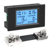 1 x RAW Customer Returns KETOTEK Voltmeter Ammeter Current Meter Power Meter DC 6.5 100V with 100A Shunt, Volt Ampere Watt Energy Display DC Current Voltage Measuring Meter, Wattmeter Energy Meter for Solar Car - RRP €24.58