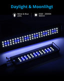 1 x RAW Customer Returns NICREW Aquarium LED lighting, aquarium lamp with timer, adjustable brightness and 3 light modes, IP67 waterproof, 118-150cm - RRP €63.52