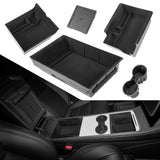 1 x RAW Customer Returns Black Motrobe Motrobe 2023 Upgraded 3pcs Model Y Cup Holder Center Console Under Seat Organizer Tray Hidden Armrest Storage Box for Tesla Interior Accessories 2021-2023 - RRP €28.37