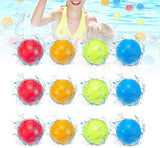 1 x RAW Customer Returns Pioihome Water Balloons, 12 Pack Water Bombs Reusable Self-Closing Water Balloons, Quick-Filling Water Bombs Magic Water Balloons, Water Balloons for Summer Beaches Party 12 Pack  - RRP €6.13