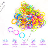 1 x RAW Customer Returns 15500 Pieces Loom Bands Set for Bracelets, 34 Colors Loom Rubber Bands Kit, Colorful Rubber Band for Bracelets, Loom Rubber Bands for DIY Craft School Project, Rubber Loom Bands for Children Girls Boys - RRP €20.16