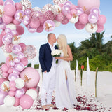 28 x Brand New 123 pieces pink balloon garland - balloons wedding decoration - balloons birthday party decoration - helium balloons - balloons pink wedding decoration - balloon garland kit - balloon garland party decoration - RRP €330.88