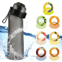 1 x RAW Customer Returns Chugod air water bottle, 650 ml sports air water bottle with pods BPA free starter set 0 sugar, drinking bottle with 7 flavor pods ideal for running and in the gym - RRP €28.22