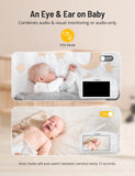 1 x RAW Customer Returns PARIS RH NE Baby Monitor with Camera 1080P, 5.5 Display Video Baby Monitor with 5000mAh Battery, Baby Camera with Monitor, 2-Way Talk, Infrared Night Vision, Split Screen, VOX - RRP €121.0