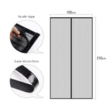 1 x RAW Customer Returns MYCARBON Fly Screen Door Magnet 100x210cm Insect Protection Balcony Door Fly Curtain 10 x Stronger than Normal Fly Screen without Drilling Curtain for Balcony Door Living Room Sliding Door Patio Door Black - RRP €21.48