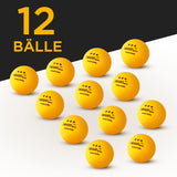 1 x RAW Customer Returns Dieker Sports Premium table tennis balls 3 stars 12 pieces, orange - first-class ping pong balls - according to ITTF tournament standard - table tennis balls outdoor table tennis accessories - RRP €10.07