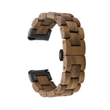 1 x RAW Customer Returns AIYIBEN Wooden Bracelet 20mm Compatible with Samsung Galaxy Watch 42mm Active Active 2 40mm 44mm , Wooden Bracelet Made of Stainless Steel Quick Release Strap Replacement Bracelet Walnut Black  - RRP €33.99